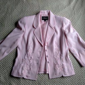 Sag Harbor Bubblegum Pink Skirt and Blazer Set